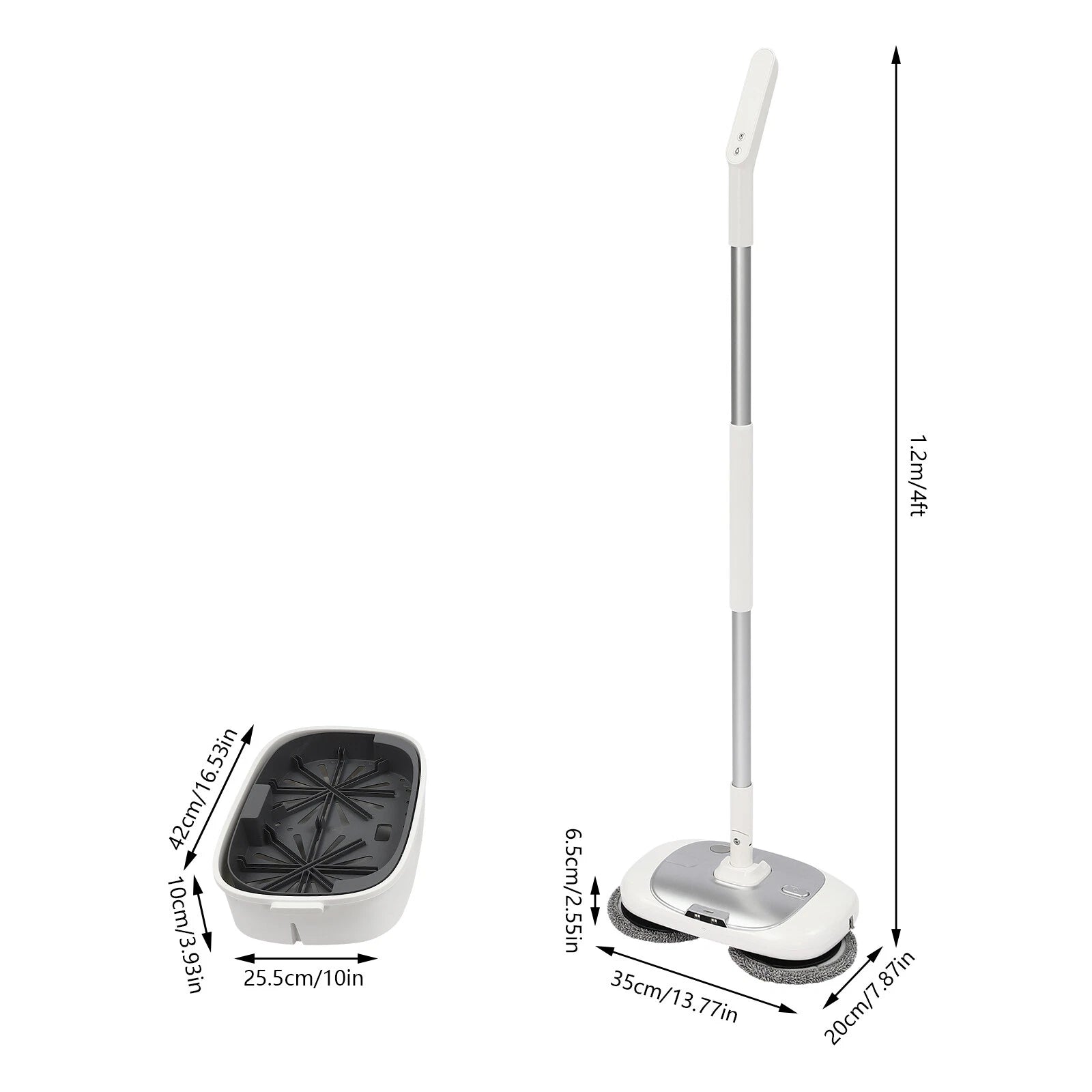 Cordless Electric Mop Spin Mops for Floor Cleaning Dual Spinning Scrubber