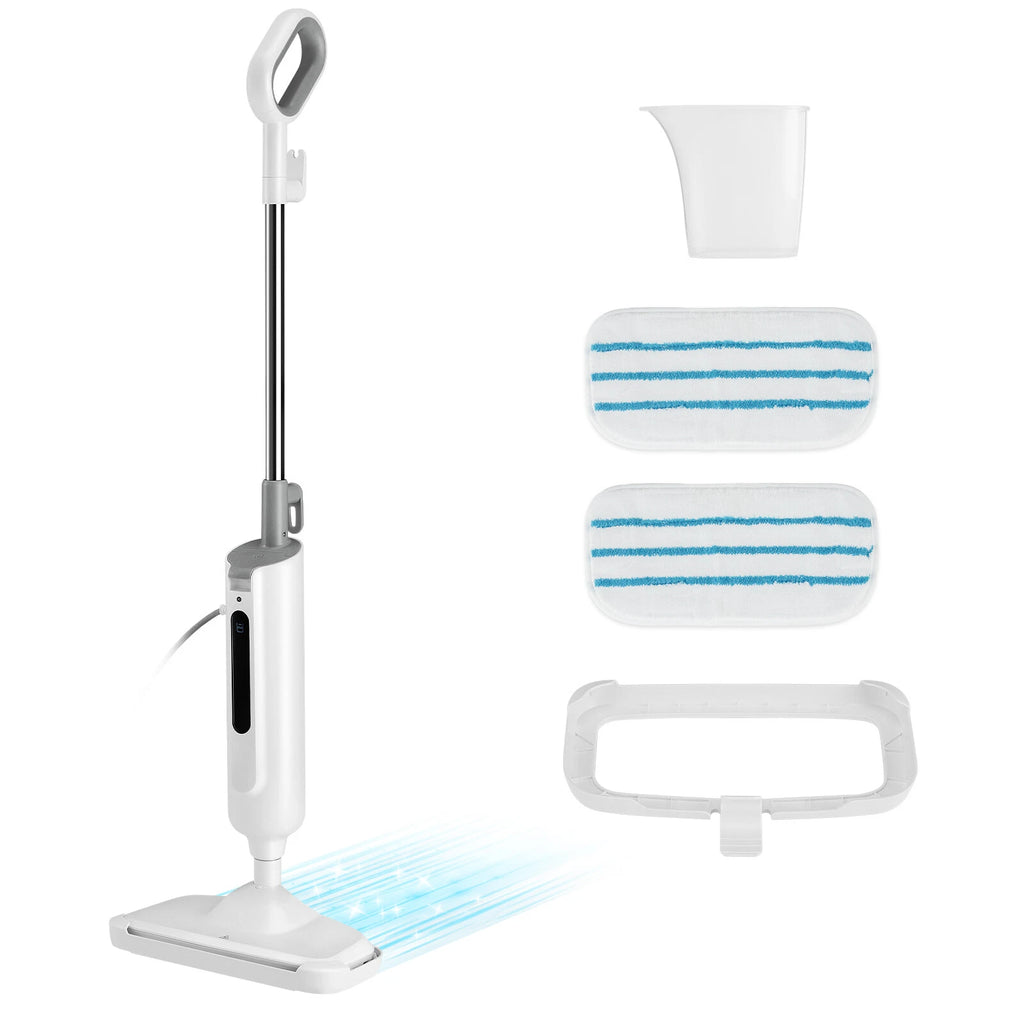 Steam Mop 2 Washable Pad Electric Floor Cleaner Lightweight Hardwood/Tile