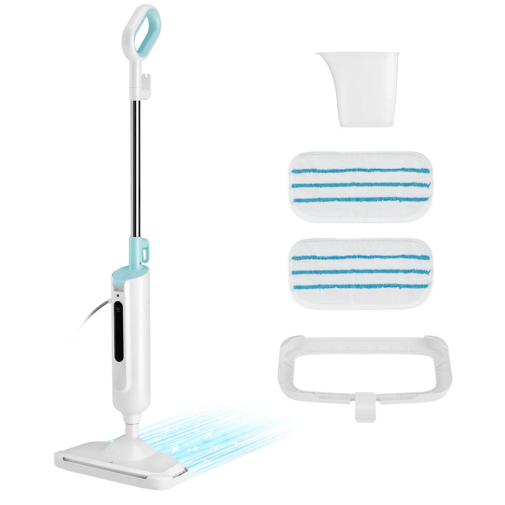 Steam Mop 2 Washable Pad Electric Floor Cleaner Lightweight Hardwood/Tile